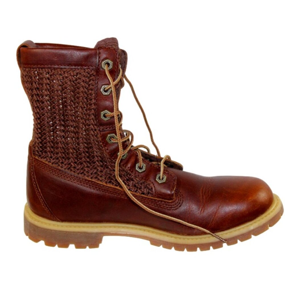 Timberland Open Weave Nubuck Leather Combat Style Boot, Size 9 - Picture 5 of 12